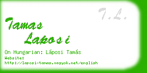 tamas laposi business card